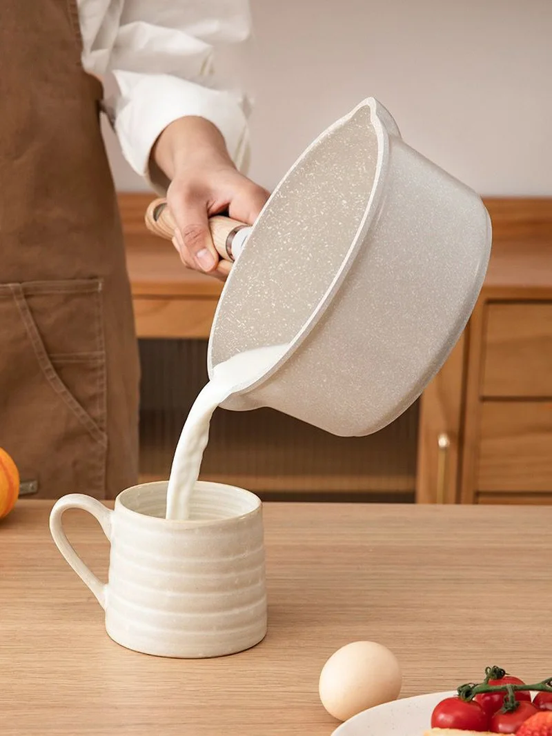 

Молочный горшок с антипригарным покрытием, детский дополнительный горшок для детского питания, бытовой горшок для младенцев, маленький гор...