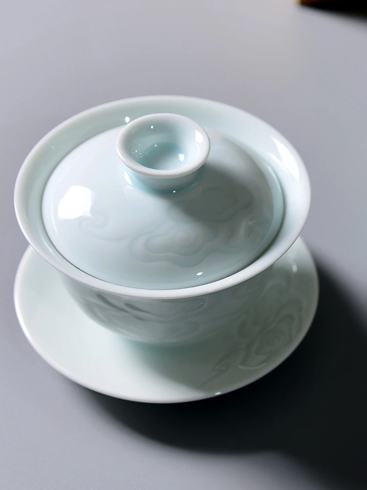 Чайная посуда Gaiwan Chawan набор из чаши для супа китайские кружки кунг-фу фарфоровая