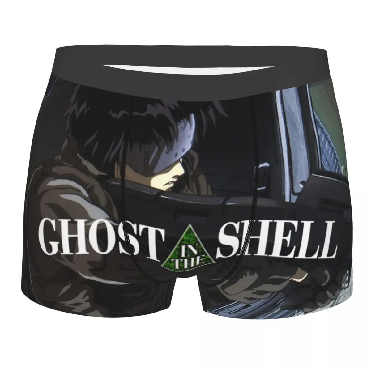 

Man Ghost In The Shell Kusanagi Motoko Anime Underwear Funny Boxer Briefs Shorts Panties Male Breathable Underpants S-XXL