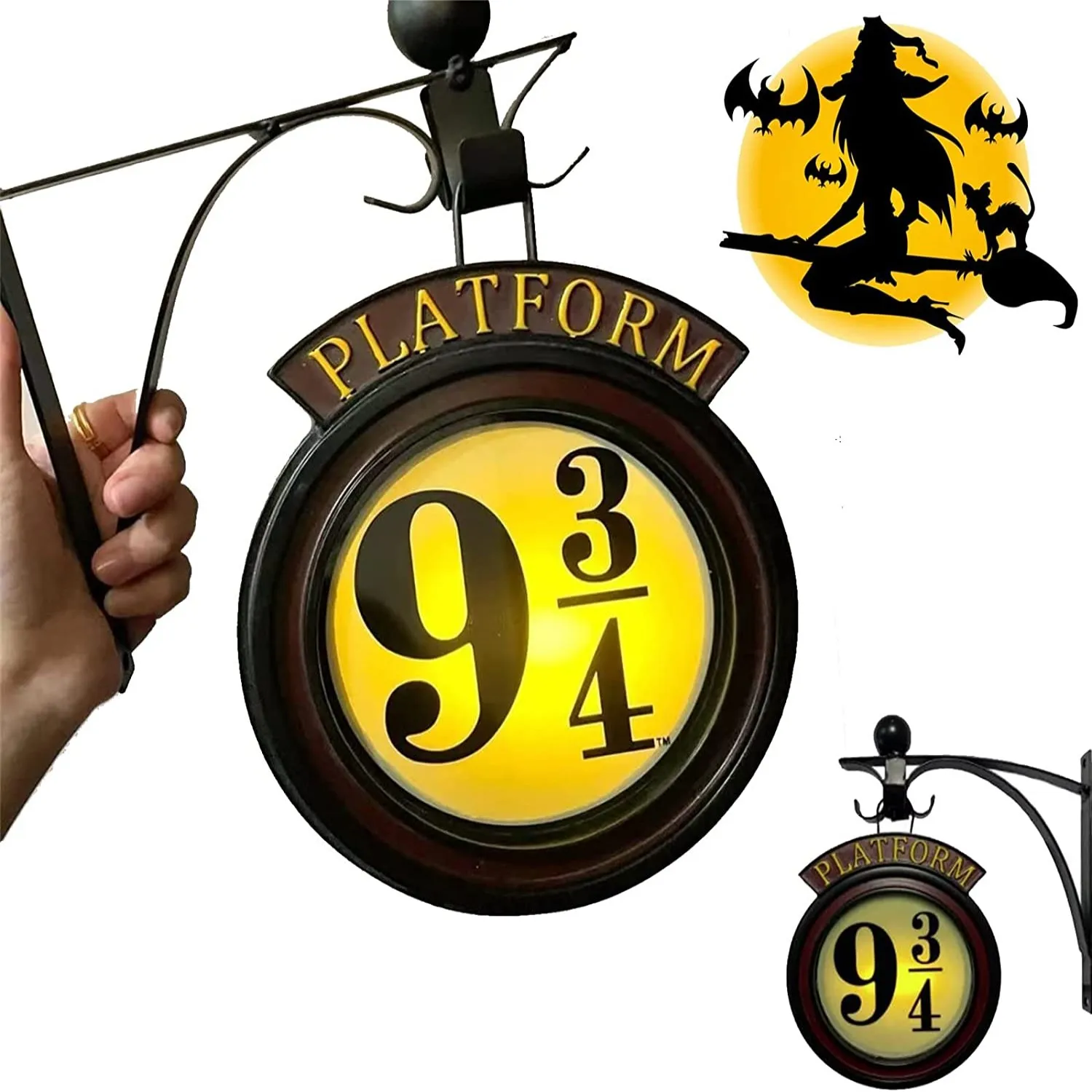 

Новый подвесной ночсветильник 9 3/4, металлическая подставка, декор для комнаты подростков-волшебников, Подарок на годовщину и для любителей фильмов