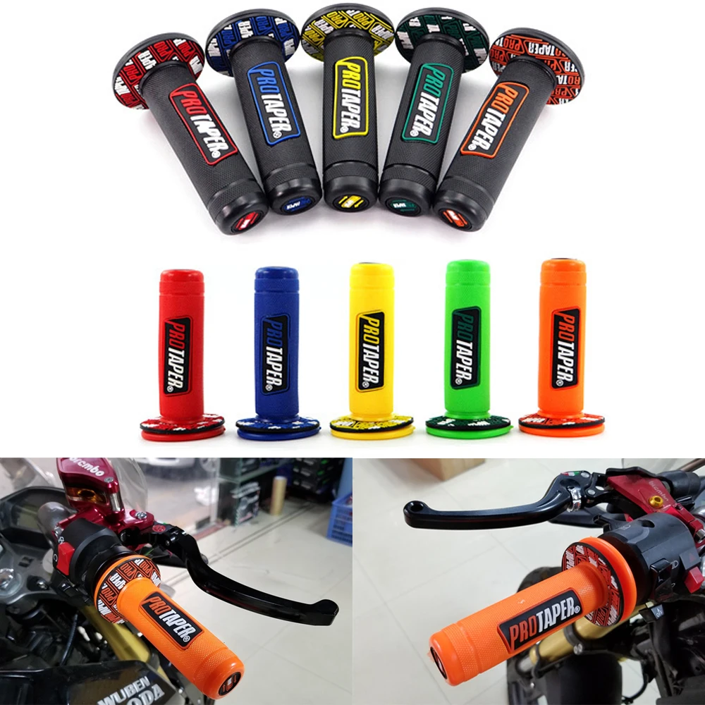 

22mm 7/8" Universal Motorcycle Grip Cover Handlebar Protaper Handle Bar High Quality Rubber Moto Motocross Grips for Cafe Racer