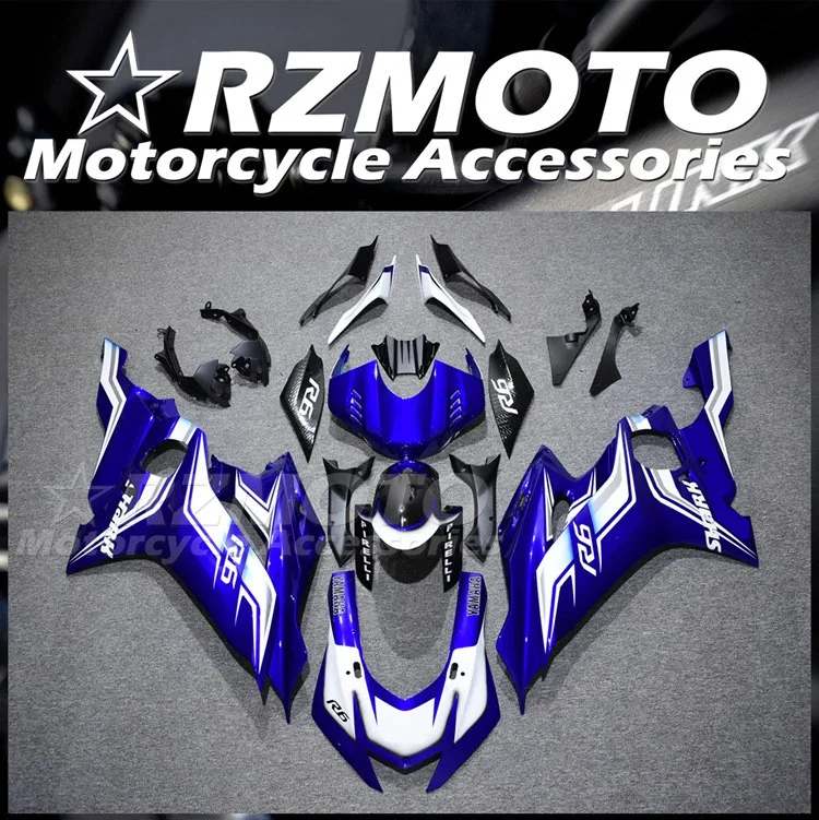 

Новый комплект обтекателей для мотоцикла ABS, подходит для YAMAHA YZF-R6 2017 2018 2019 2020 R6 17 18 19 20 21, индивидуальный синий и белый корпус