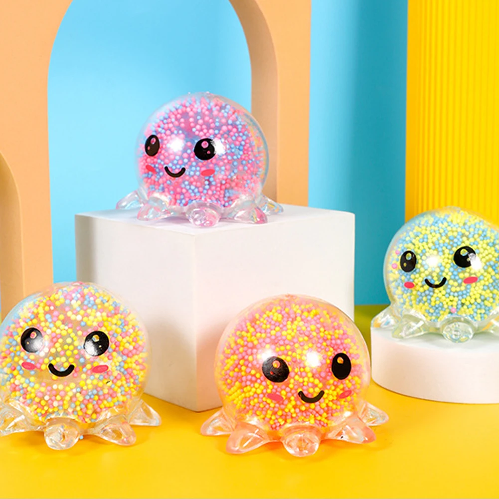 Светящийся светлый кальмар с вентиляционным шариком сжимаемые игрушки игрушка