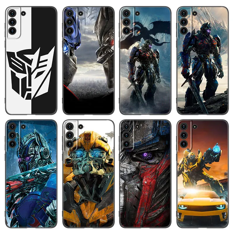 Черный силиконовый чехол Трансформеры Autobot для телефона Samsung Galaxy S20 S23 FE S21 S22 S24 Plus