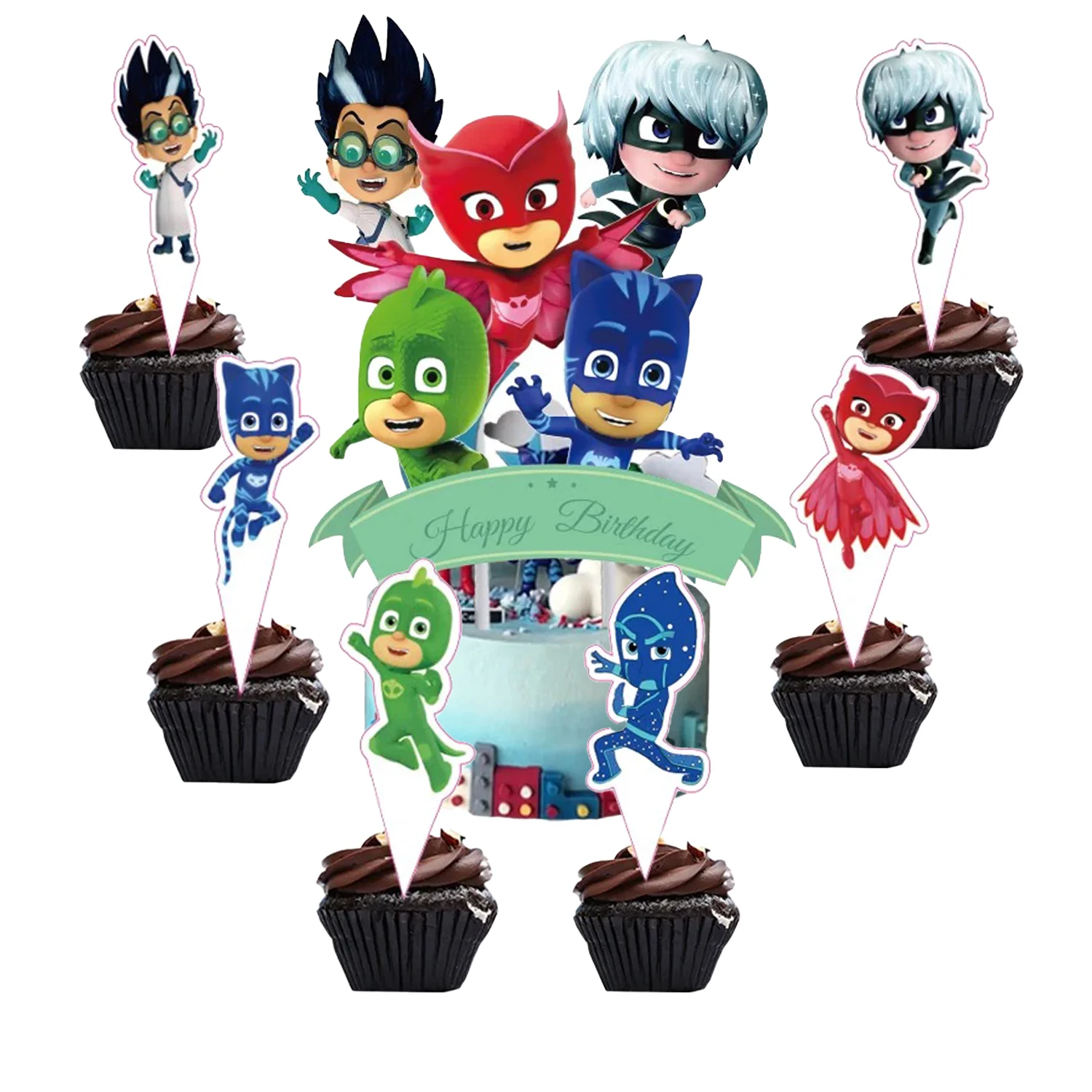 

Топперы для торта PJ Masks 24 шт.