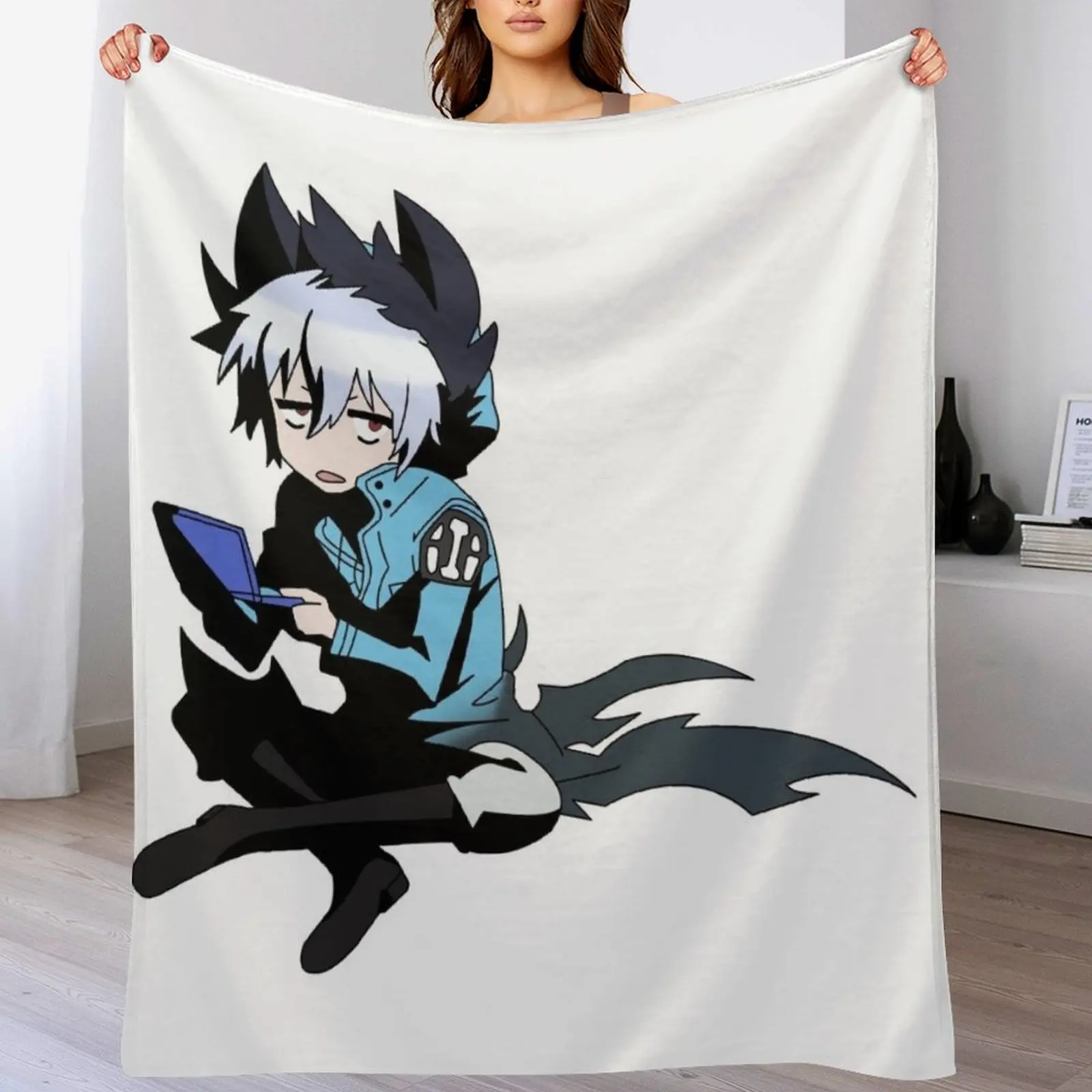 Одеяло Servamp Kuro Cute Sleepy Playing Games