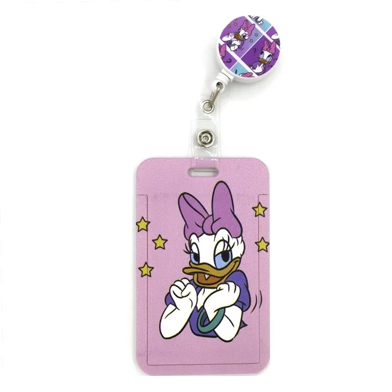 

Daisy Donald Duck Art Cartoon Anime Fashion Lanyards Bus ID Name Work Card Holder Accessories Decorations Kids Gifts