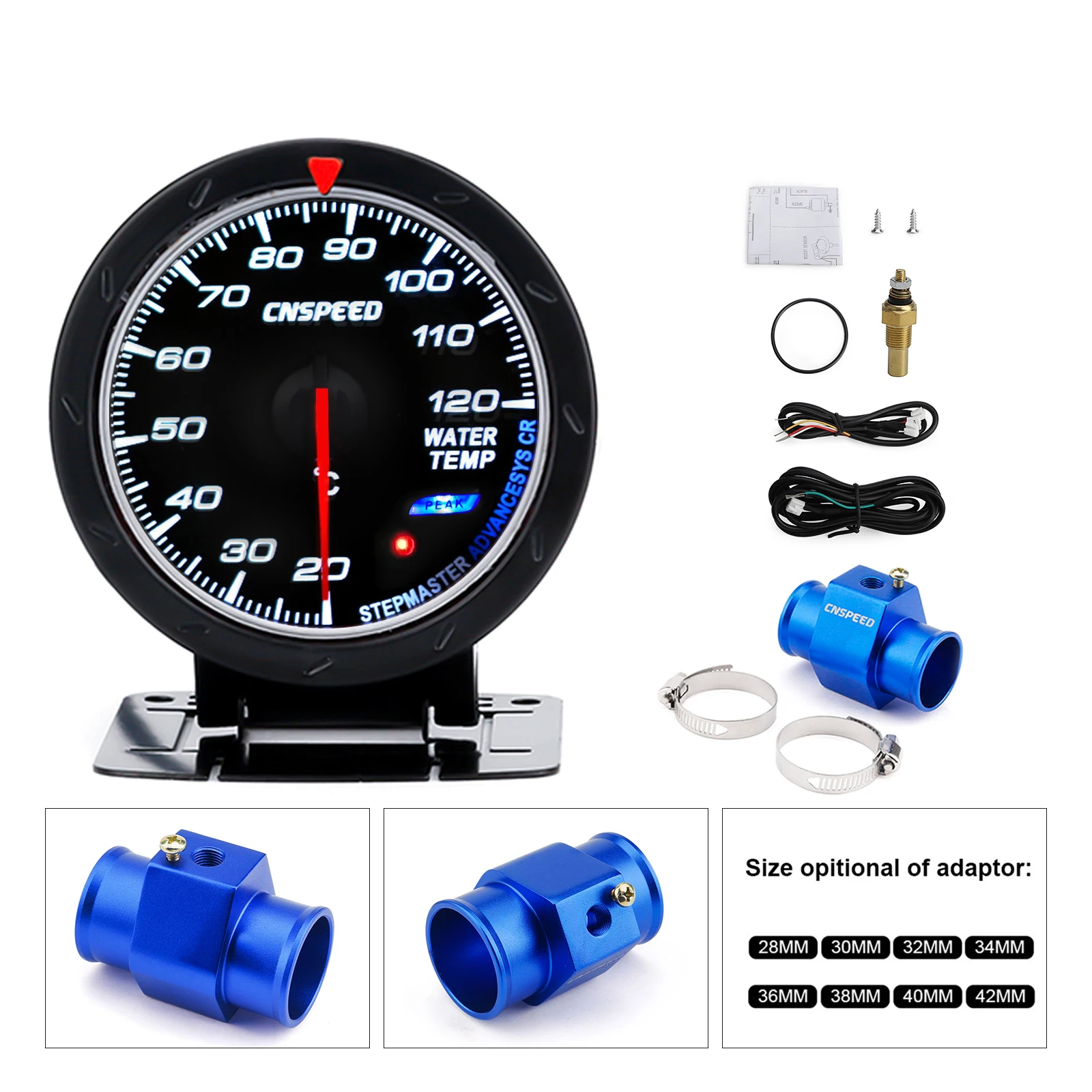 Датчик температуры воды CNSPEED 60 мм 20-120 градусов Цельсия с адаптером 1 / 8NPT