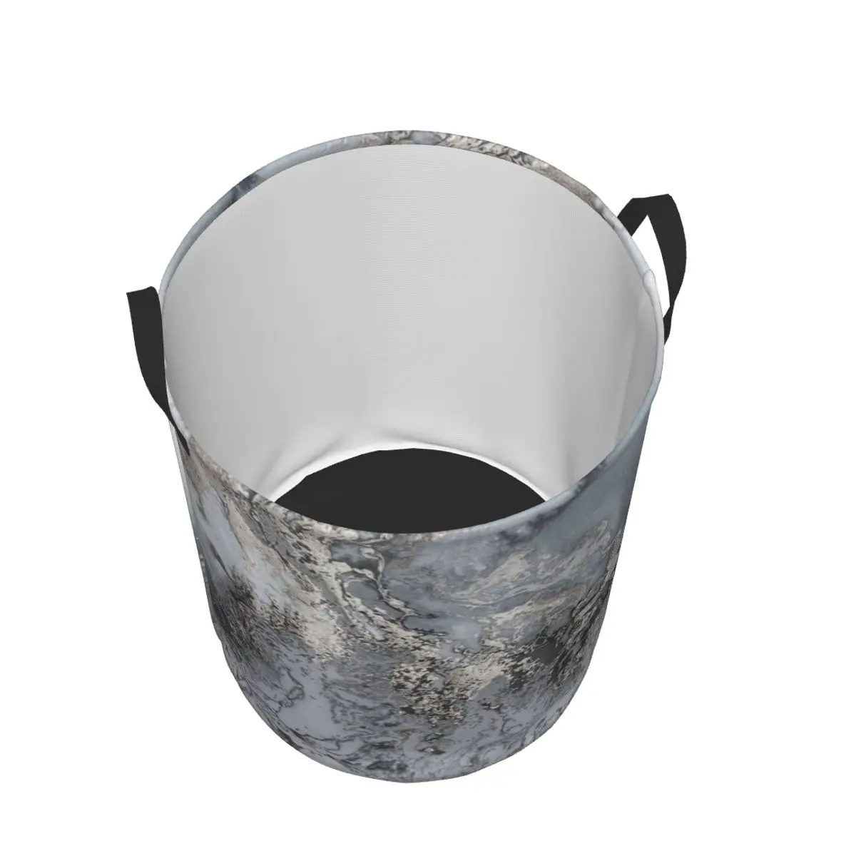 Корзина для белья с абстрактным узором большая серая мраморная текстура