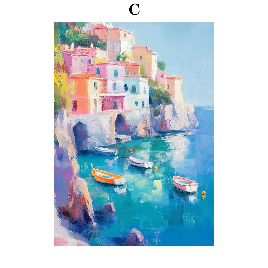 

Настенная живопись на холсте "Пастельная сцена океана"