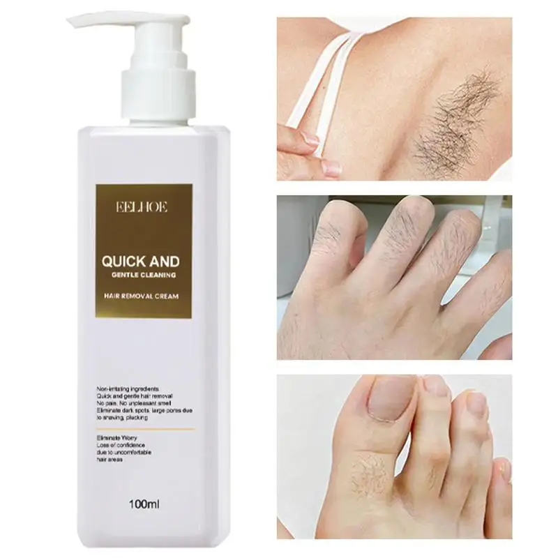 

Depilatory Cream Fast-Acting Painless Hair Remover Face & Body Hair Depilatories Cream For Arms Underarms Legs Bikini Area