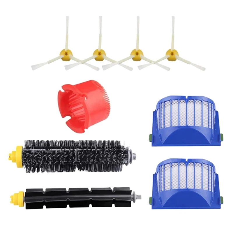 

Hepa Filter Brush Replacement Kit Compatible Vacuum Cleaner For Irobot Roomba 600 620 630 650 660 Series Accessory 9Pcs