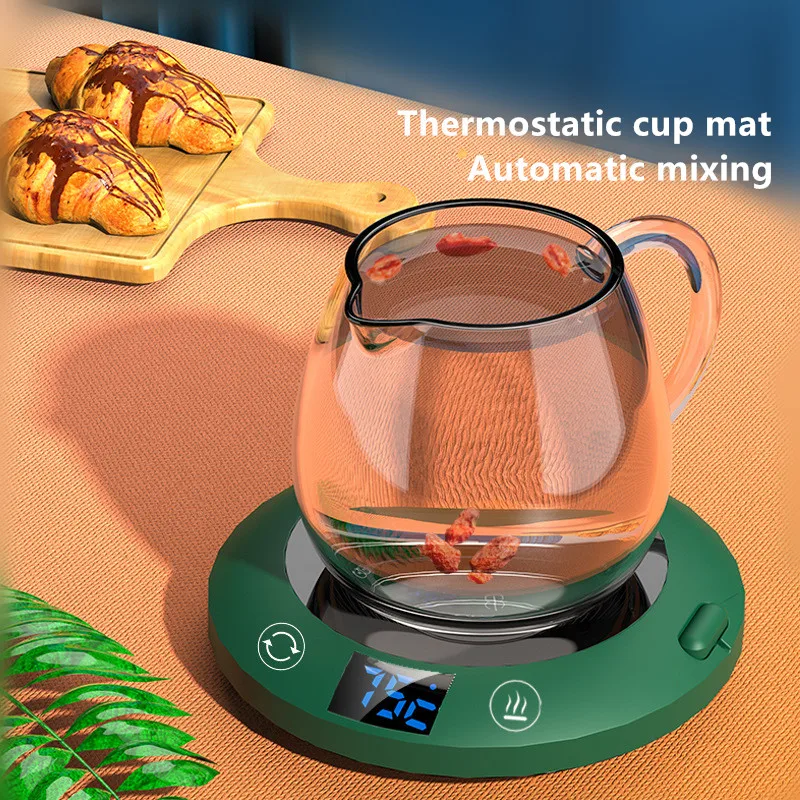 

USB Cup Warmer Coffee Milk Tea Water Mug Heater Temperature Adjustable Heating Coaster For Home Office Winter Automatic heatin