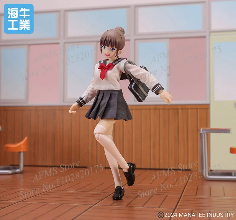 Фото IN STOCK Manatee Industry 1/12 Scale Collectibles Figure YUA Kawaii Anime Pretty Girl JK Uniform Ver 6inch Women Soldier Model №4