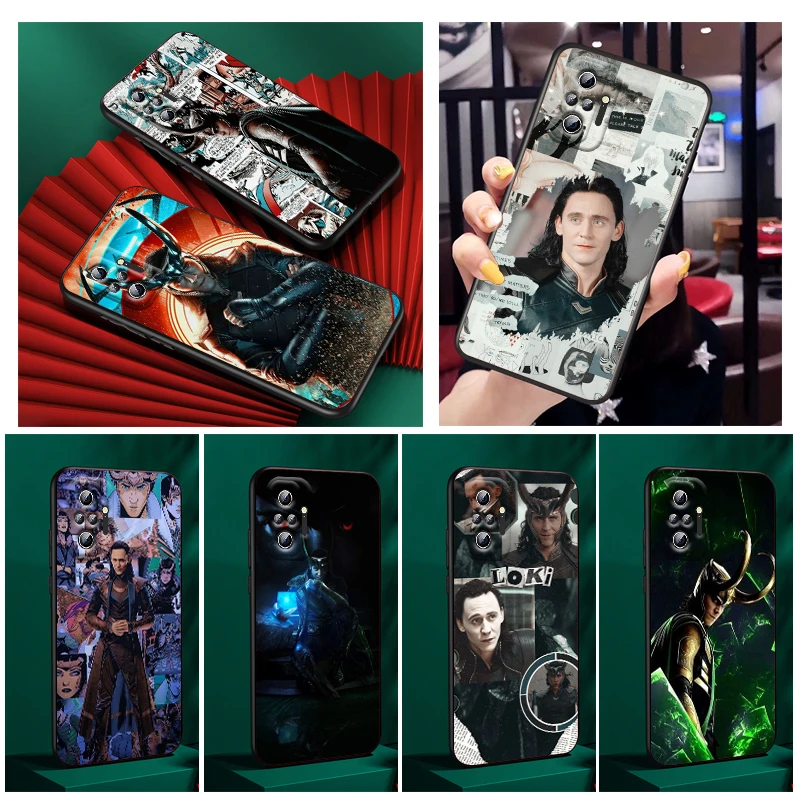 

Marvel Avengers LOki Phone Case For Xiaomi Redmi Note 11E 11S 11 11T 10 10S 9 9T 9S 8 8T Pro Plus 5G 7 5 Black FUndas