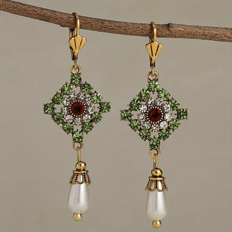 Серьги NovoPublic золотые висячие