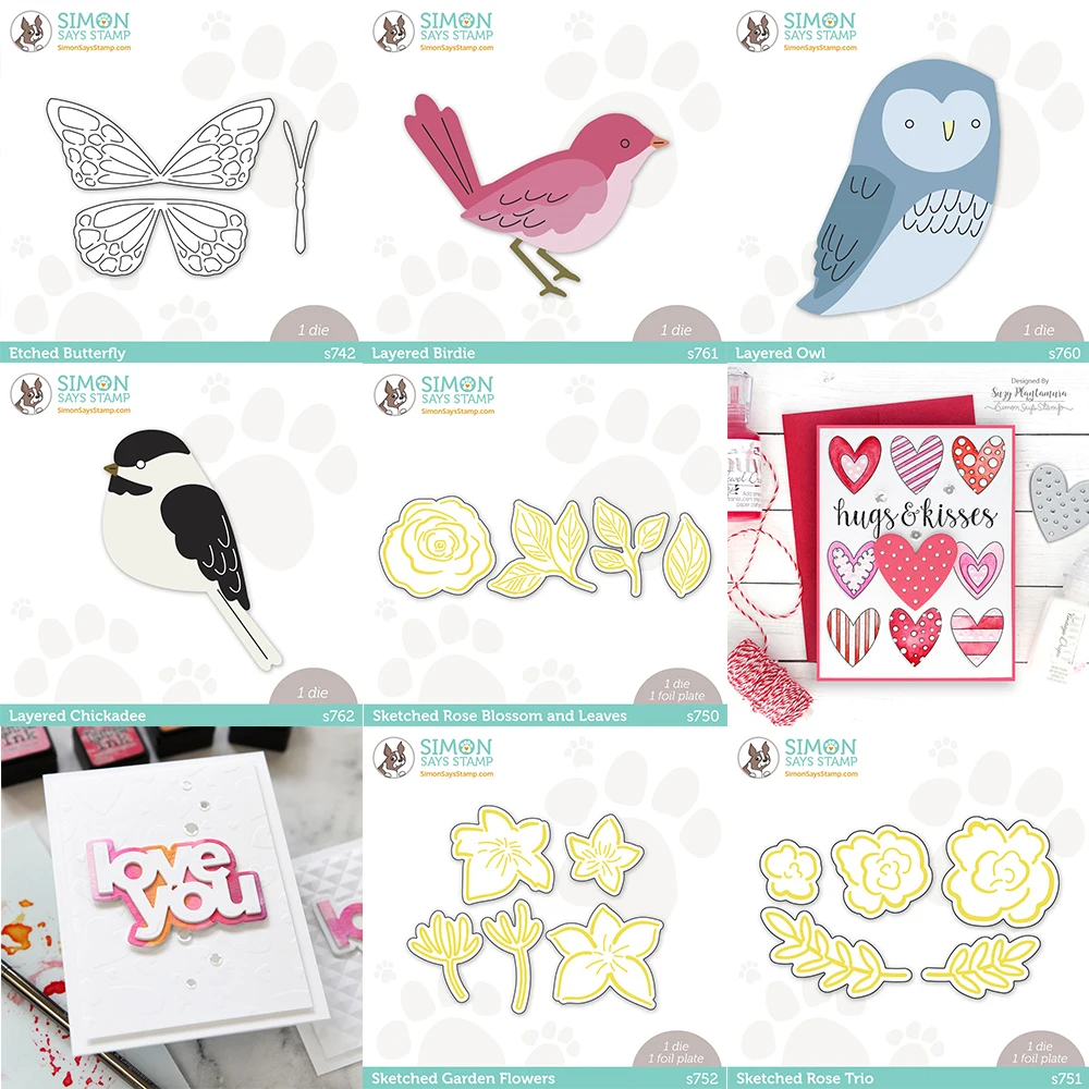 

Butterfly Bird Flower Metal Cutting Die For Scrapbook Embossed Paper Card Album Craft Decorative Template Cut Die Stencils 2022