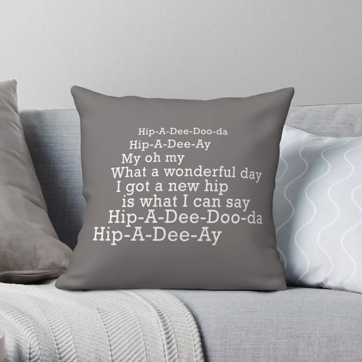 

Top Fun Hip Poem Square Pillowcase Polyester Linen Velvet Pattern Zip Decorative Pillow Case Home Cushion Cover 18"