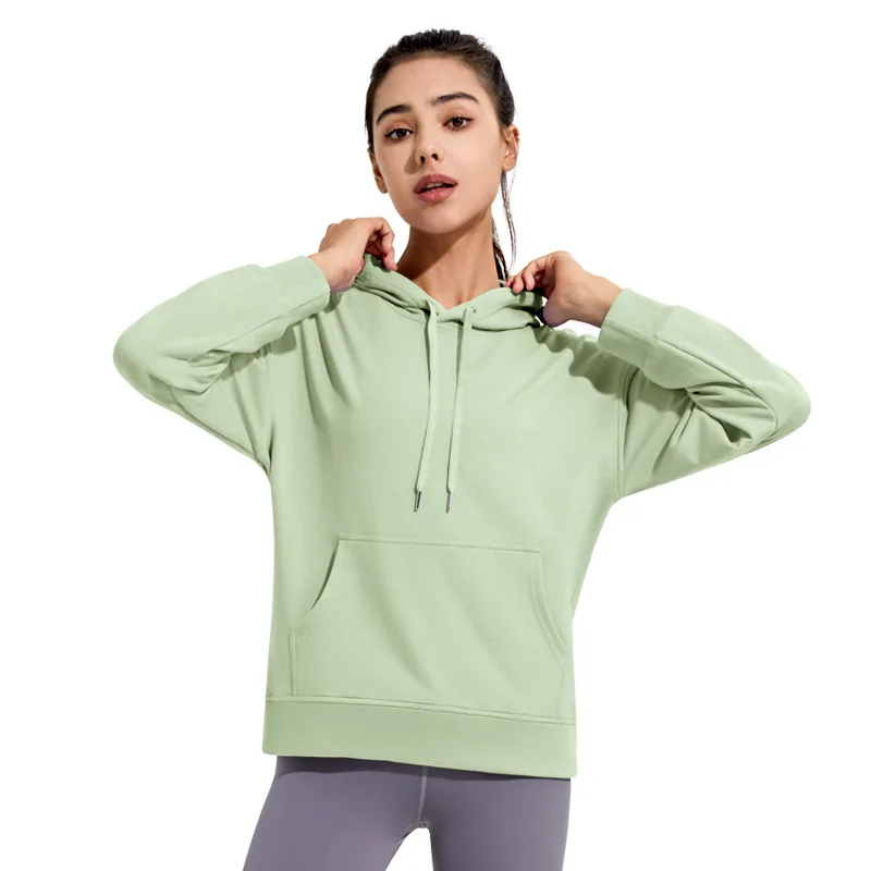

2022 sports jacket women's hooded sweater outdoor running stretch breathable fitness yoga cover clothes long-sleeved tops