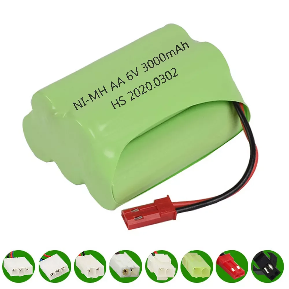 

NEW2023 6V 3000mAh NIMH Battery For Remote Control Cars Robots Tanks Gun Boats parts 6v rechargeable NiMH Battery Aa 2400mah 6 v