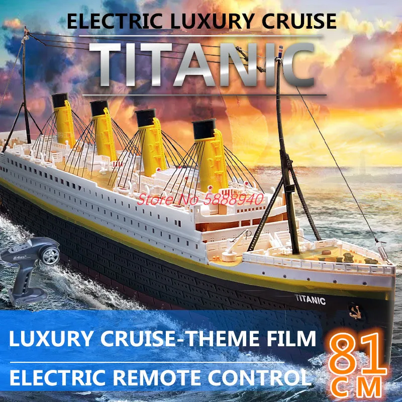 

1:325 Full Scale 8CCM Large Remote Control Cruise Ship 2.4G 150M 3D Century Classic Love Story RC Boat High Simulation Model Toy