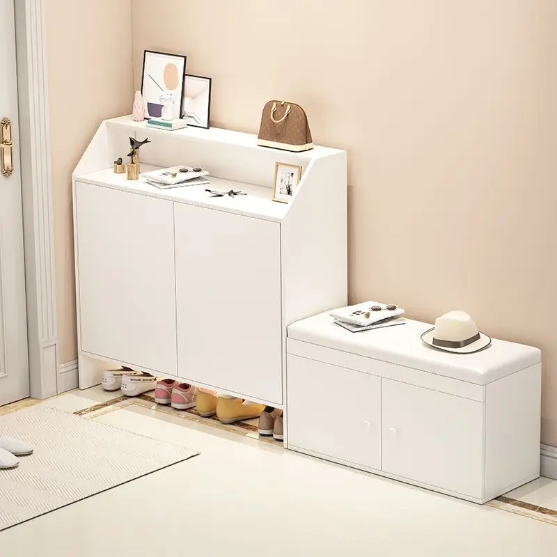 

Organizer Wooden Shoe Cabinets Drawer Door Partition Hallway Shoe Rack Simple Moveis Para Casa Multifunctional Furniture Home