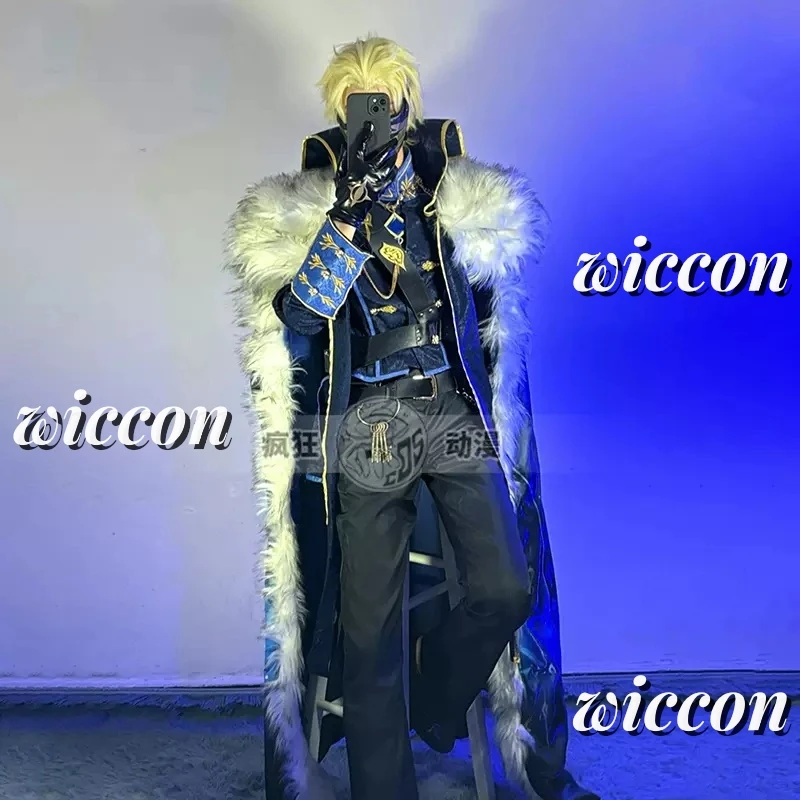 Игра Alva Lorenz Pustelnik Косплей Костюм Тюремный Жестковый Спинный Консультатор Меховой