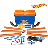 Hot Wheels DWW95 Track Builder Stunt Box Variety Cool Basic Track Meeting Gift Set Track Toys Dww95 For Boys Birthday Gift