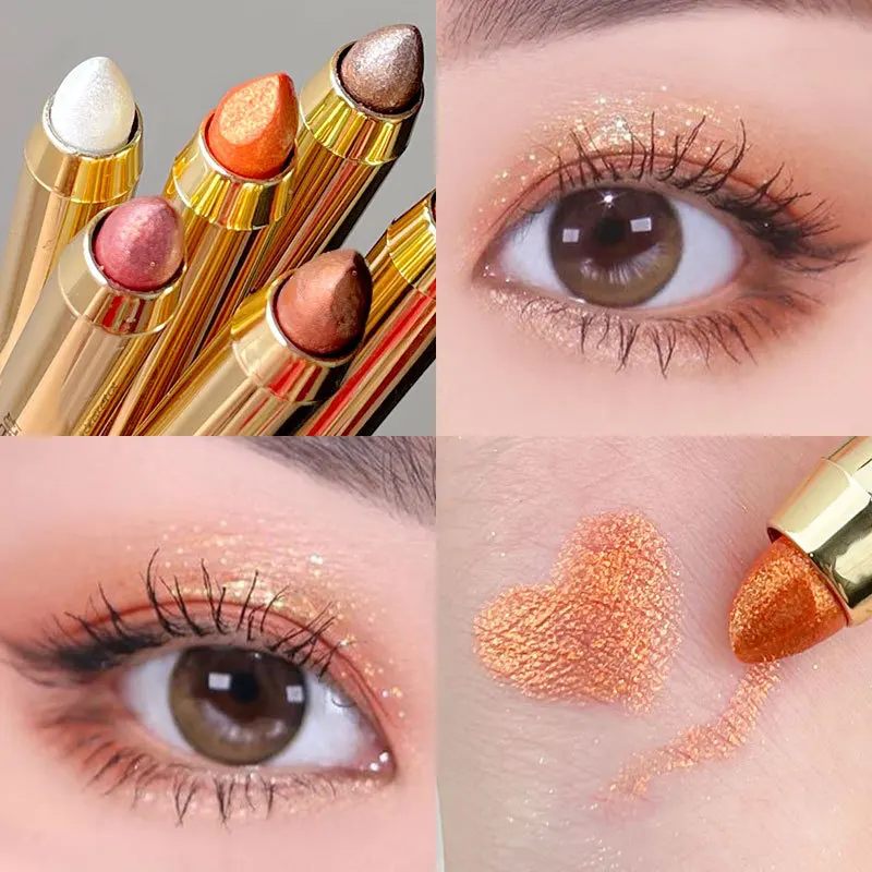 

Double Head Eyeshadow Pen Highlight Pencil Eye Shadow Stick Waterproof Matte Pearlescent Champange Shimmer Eye Makeup Cosmetic