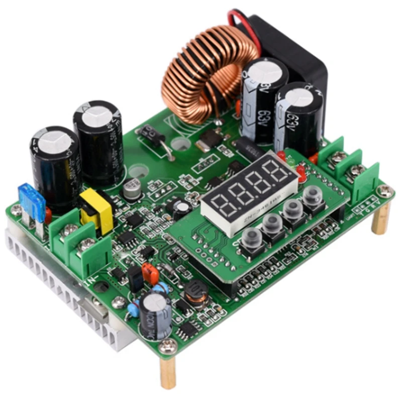 

DC Buck Converter, DC-DC Step Down Voltage Regulator 10V-75V To 0-60V 12A DKP6012 Digital Control Volt Reducer Board