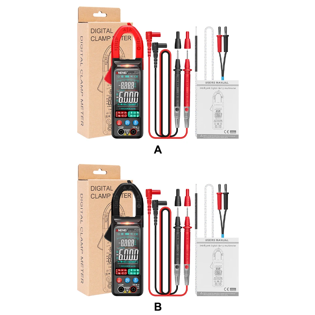 

ANENG ST212 Clamp Multimeter Backlight LCD Tester Electronic Resistance Detector Auto-ranging Multifunctional Meter