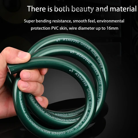 7N OCC с посеребренным нервным проводом Hi-Fi, оптовый кабель питания, усилитель проигрывателя компакт-дисков/IEC для шнура питания «сделай сам», оптовый кабель питания