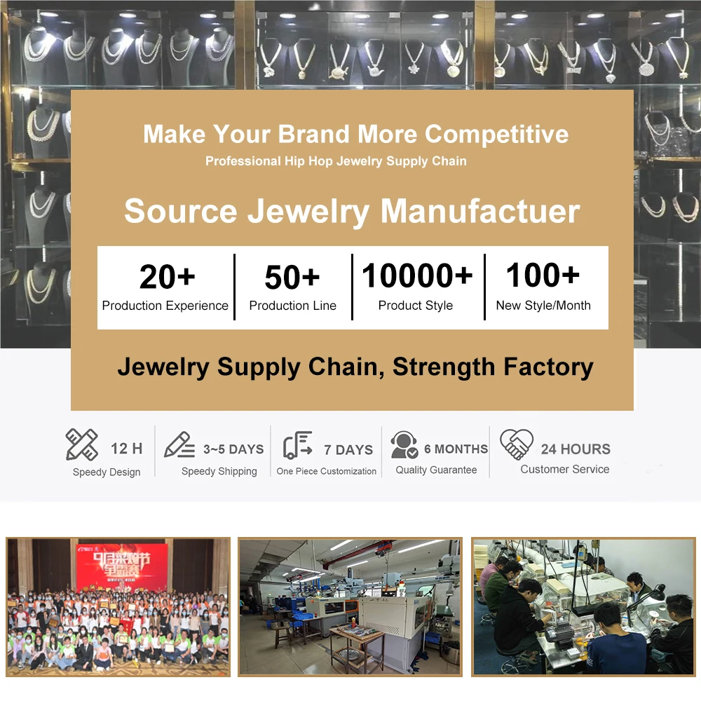 Высокое качество роскошные ювелирные изделия 6 мм 18-каратное золото стерлинговое