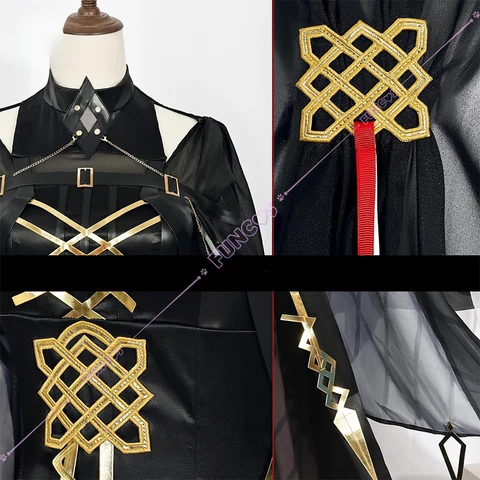 Arknights Laqeramaline Косплей Костюм Парик Платье Шаль Плащ Шарф Кольцо Реквизит Для Женщин Девочек Логотипы Хэллоуин Карнавал Рождество