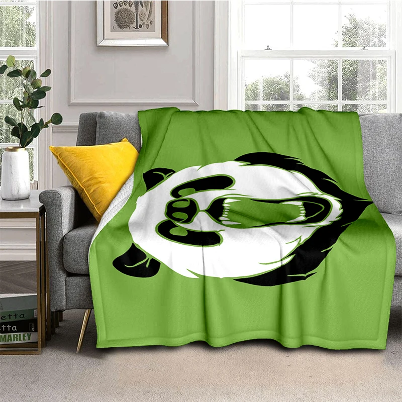 

Lightweight Warm Thin Blankets for Beds Picnic Blanket Sofa Travel Blanket Chinese Panda Custom Blanket Bed Flannel Blanket