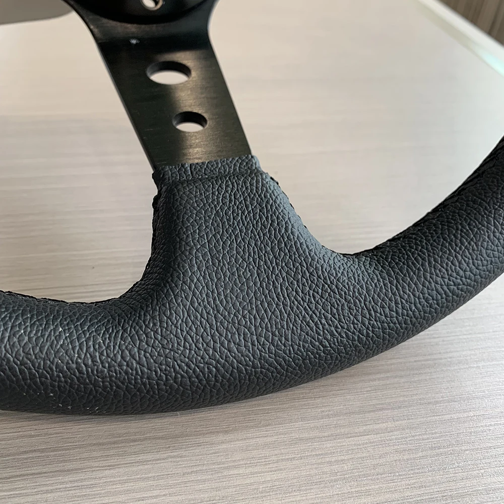 14 дюймовое рулевое колесо универсальное кожаное для спортивного автомобиля JDM