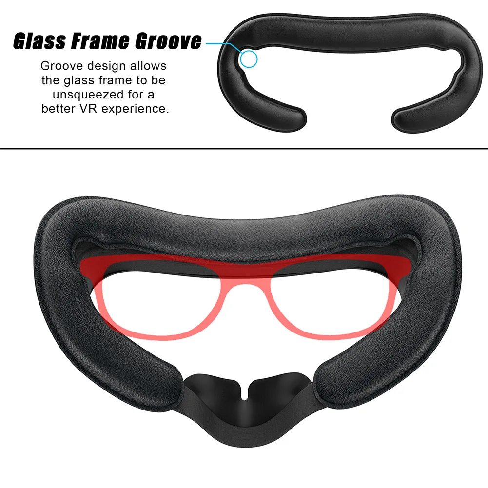 

5 In 1 Foam Face Guard Pad Anti-leakage Lens Protective Replacement Facial Interface Bracket Set Easy Install For Oculus Quest
