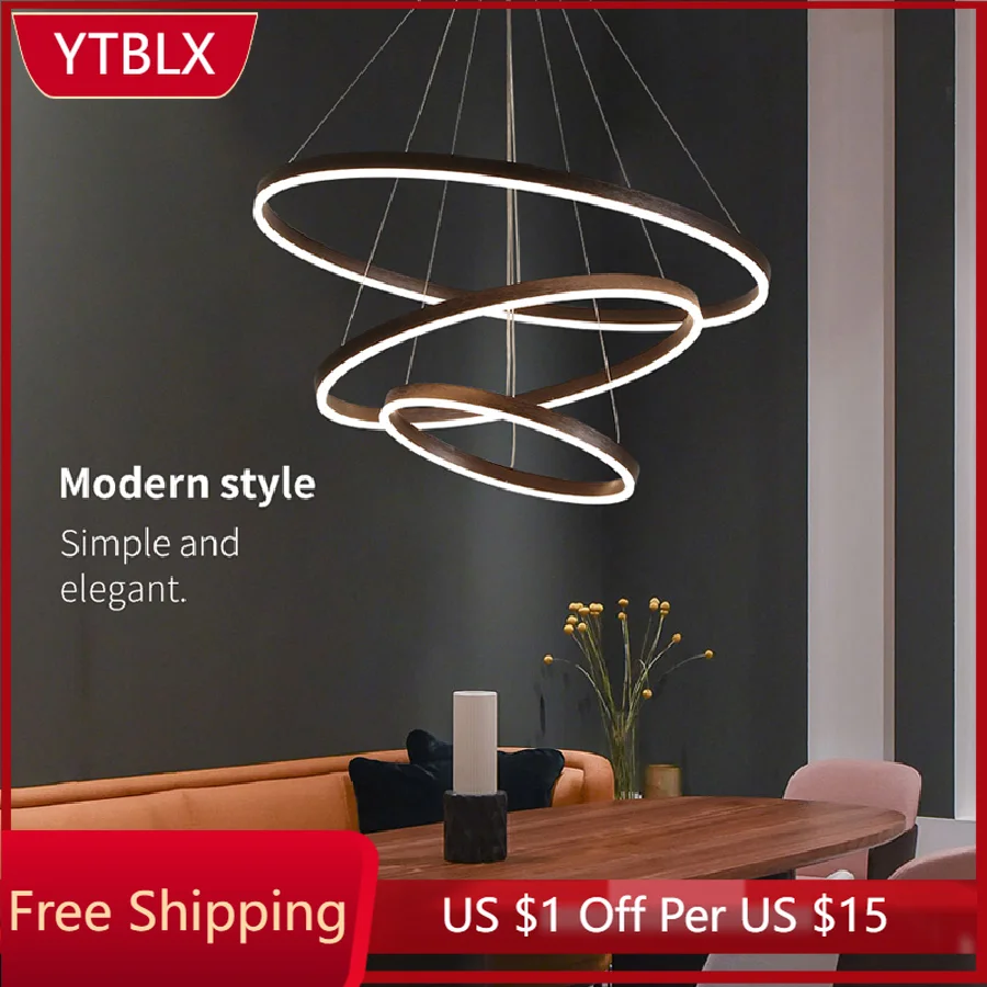 

Светодиодный Современный минималистичный светильник в гостиную, лампа-кольцо для коридора, спальни, роскошная лестница в скандинавском ст...