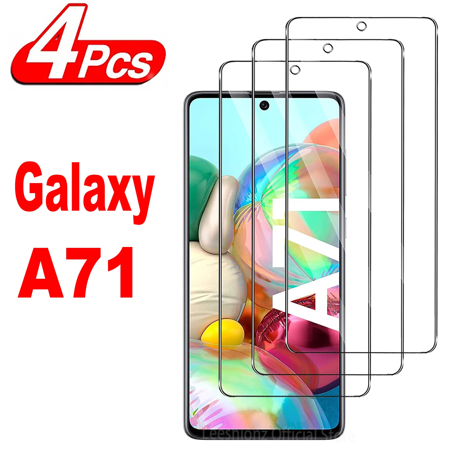 

4Pcs Tempered Glass For Samsung Galaxy A71 A72 A73 A74 A54 A34 A14 A33 A22 A53 S23FE A52S S20FE 5G Screen Protector Glass Film