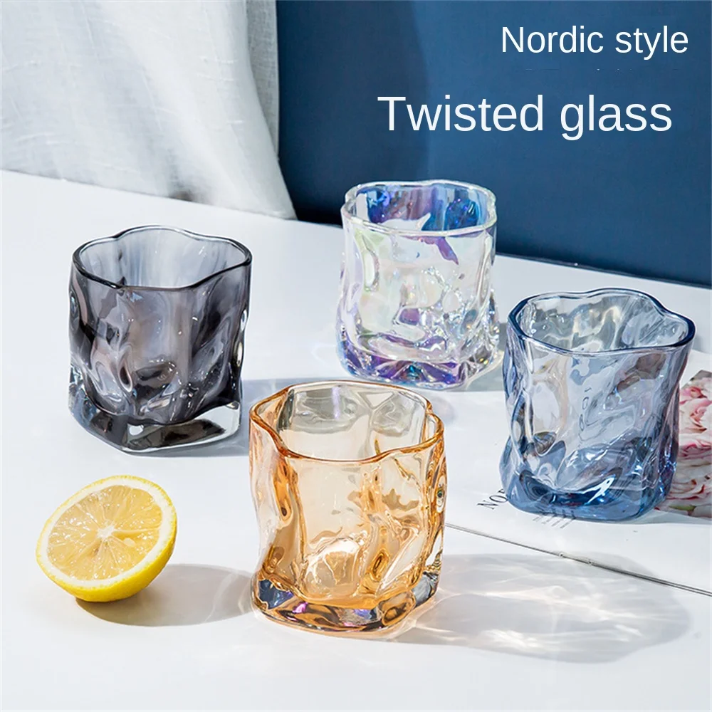 

Houseware Coffee Cup Water Tea Drinkware Milk Juice Mugs Cup Creative Glass Cold One Cup Is Multi-purpose Retro Mug Transparent