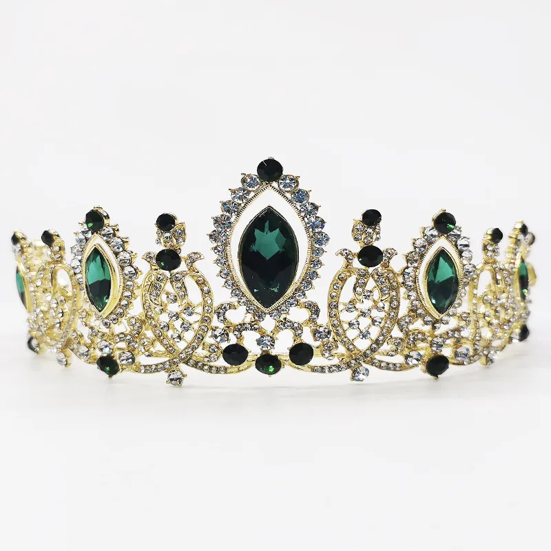 

Украшение короны свадебные аксессуары простой сплав кристалл свадебное Гальваническое платье ювелирные изделия ML