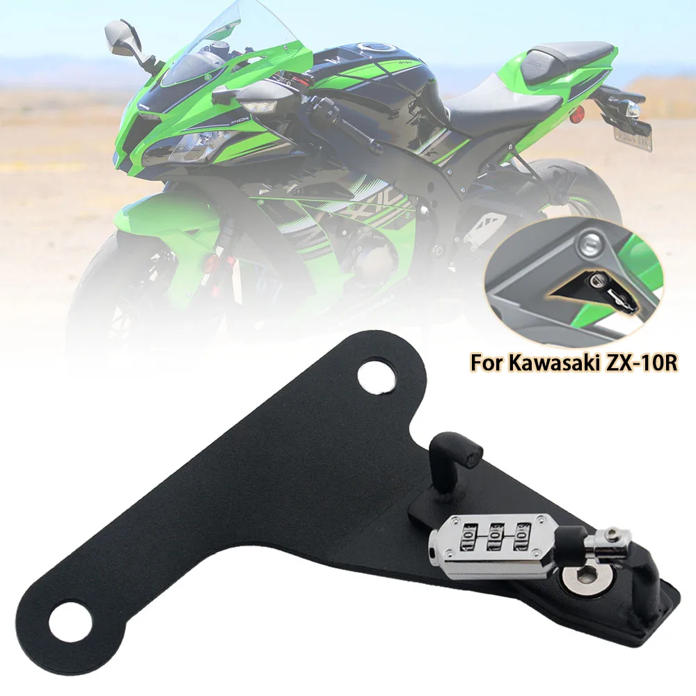 

Motorcycle Helmet Lock Password Anti-Theft Combination PIN Locking Secures For Kawasaki ZX-10R ZX10R ZX 10R 2016 2017