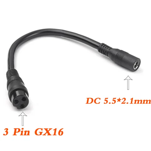 Удлиненный кабель-переходник с разъемом постоянного тока GX16