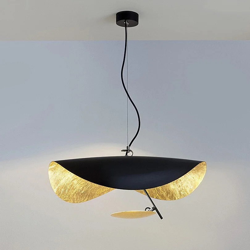 

Replica Design Lamp White Black Pendant Light Flying Saucer Industrial Hat Led Hanging Lamp
