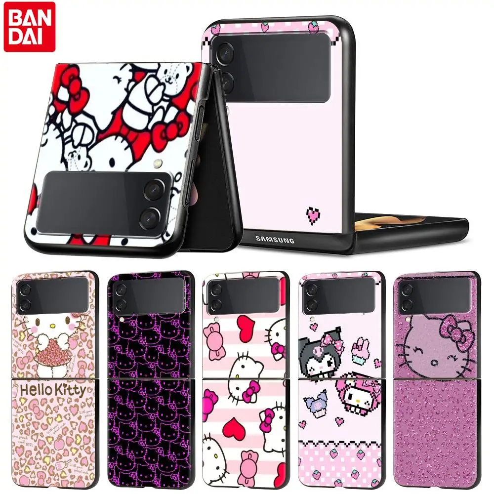 Милый чехол Hello Kitty для Samsung Galaxy z flip Z Flip3 пластиковый Flip 3 |