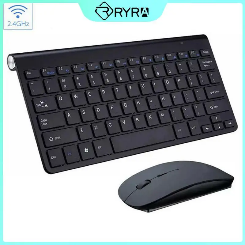

RYRA 2.4G Ergonomic Wireless Gaming Keyboard Mouse Set Mini Wireless Keyboard And Mouse Combo For Mac Apple PC Computer