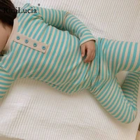 rinilucia baby kids pajamas sets girl boy sleepwear suit autumn kids pajamas striped pijamas topspants 2pcs children clothing