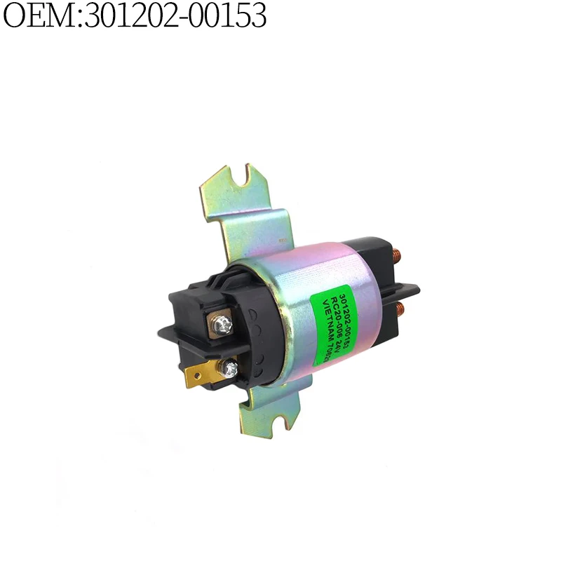 

Suitable for excavator accessories Doosan Daewoo DX420 battery relay (24V) OEM: 301202-00153/30120200153