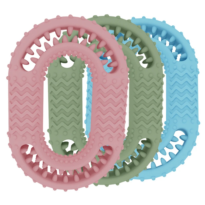 

Pet Dog Toy Large Dog O-Shape Pet Toy Interactive Training Cleaning Teeth TPR Rubber Funny Chewing Dogs Toothbrush Accessories