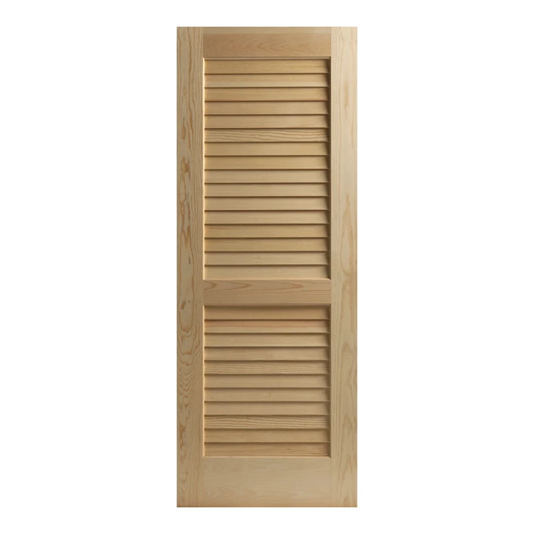 Prettywood Custom Transitional House Designs Интерьерная дверь из твердой древесины с жалюзи